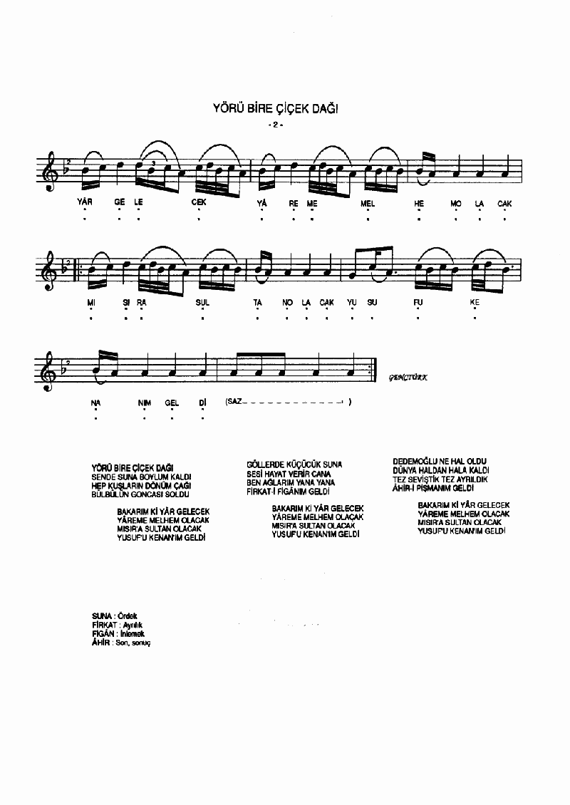 YÖRÜ BİRE ÇİÇEKDAĞI