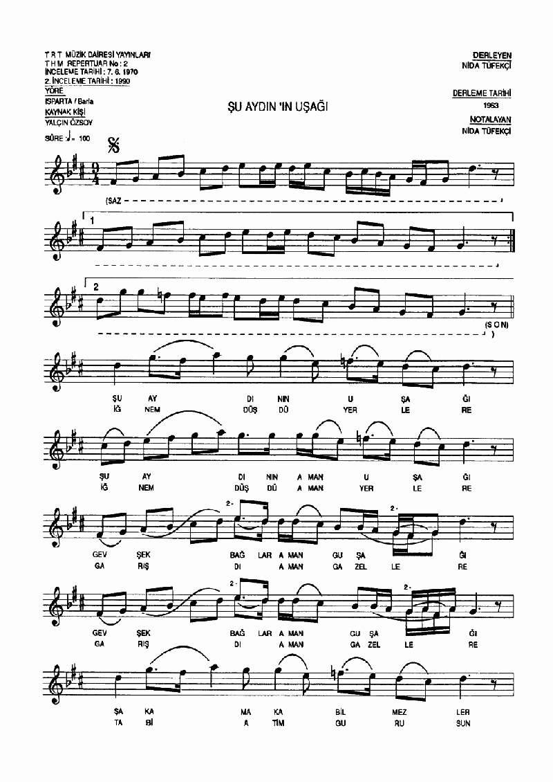 ŞU AYDIN'IN UŞAĞI