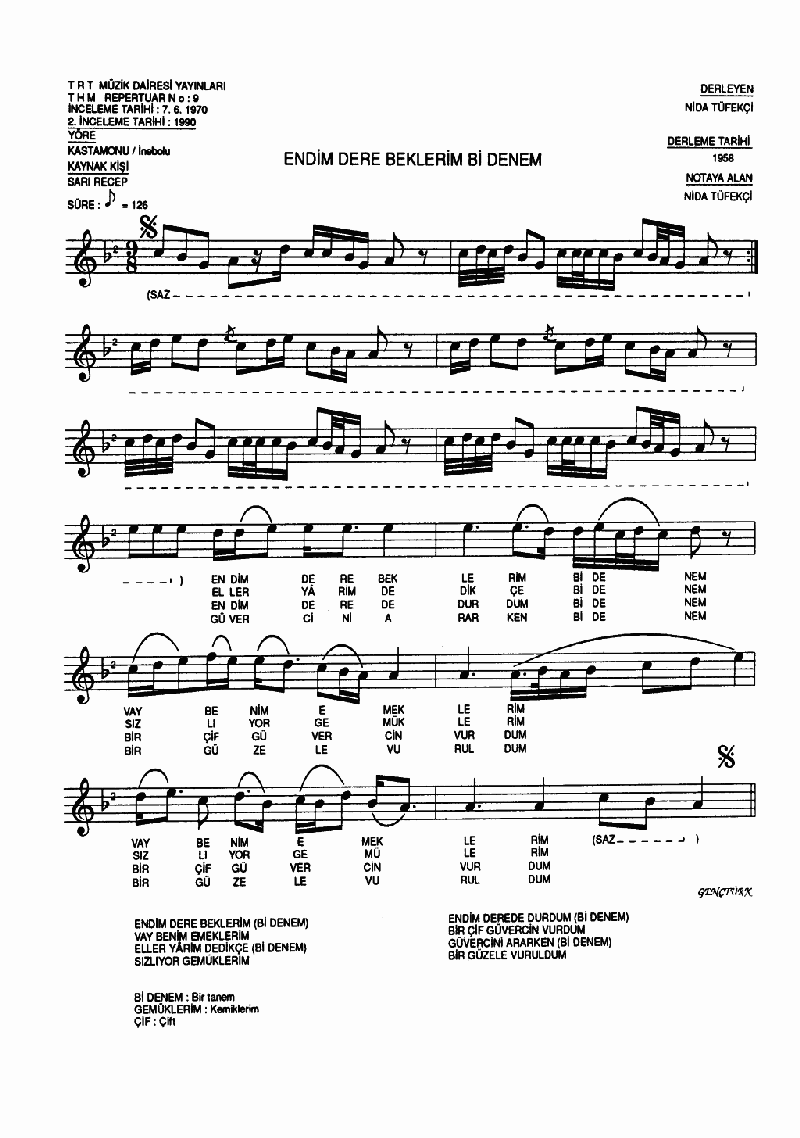 ENDİM DERE BEKLERİM