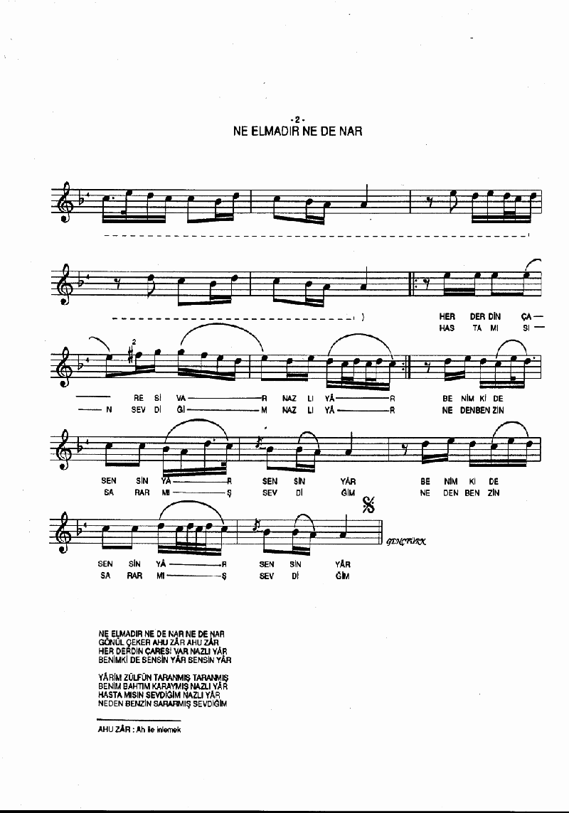 NE ELMADIR NE DE NAR