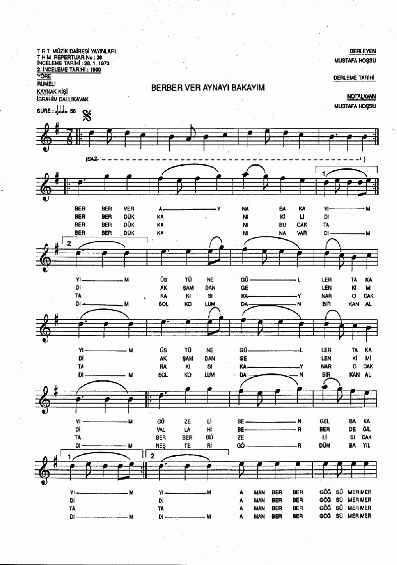 BERBER VER AYNAYI BAKAYIM