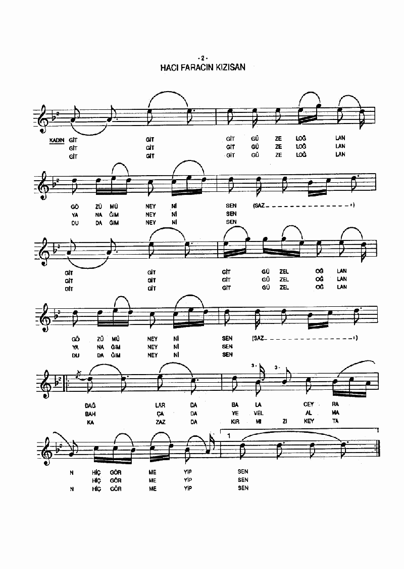 HACI FARACIN KIZISAN