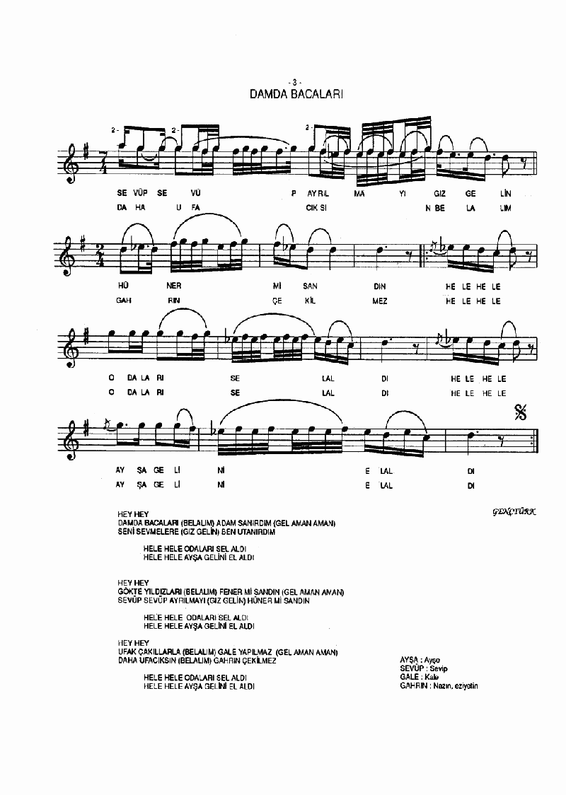 DAMDA BACALARI ADAM SANIRDIM