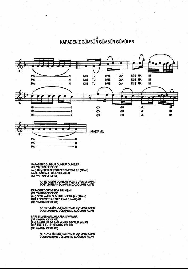 KARADENİZ GÜMBÜR GÜMBÜR GÜMELER