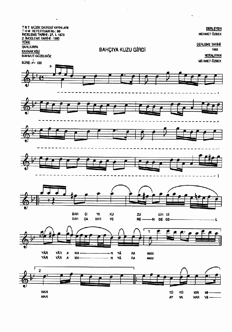 BAHÇIYA KUZU GİRDİ