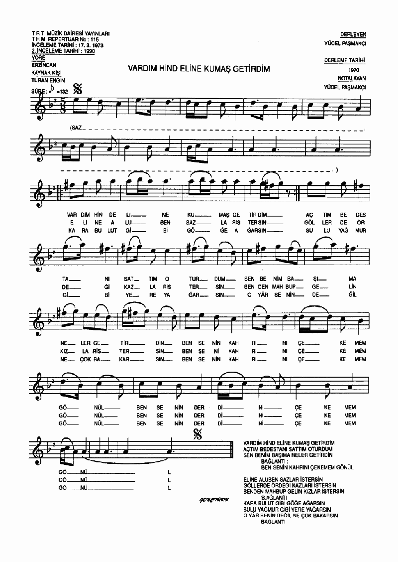 VARDIM HİNT ELİNE KUMAŞ GETİRDİM