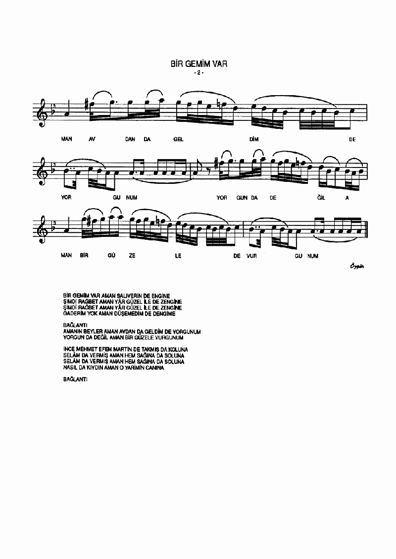 BİR GEMİM VAR SALIVERİN ENGİNE