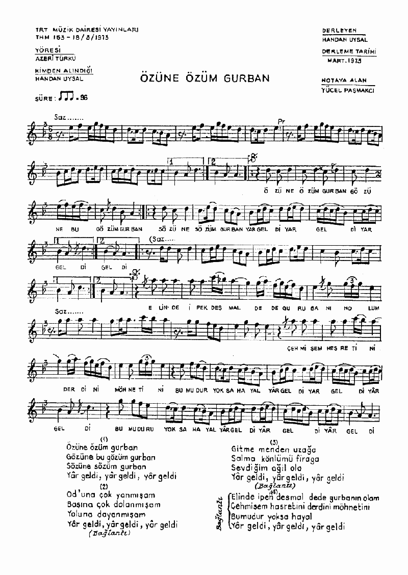 ÖZÜNE ÖZÜM KURBAN