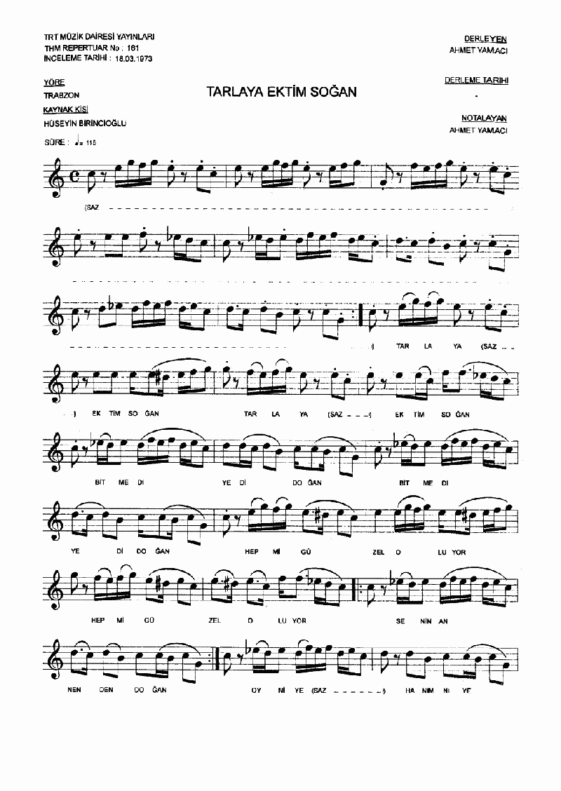TARLAYA EKTİM SOĞAN - I