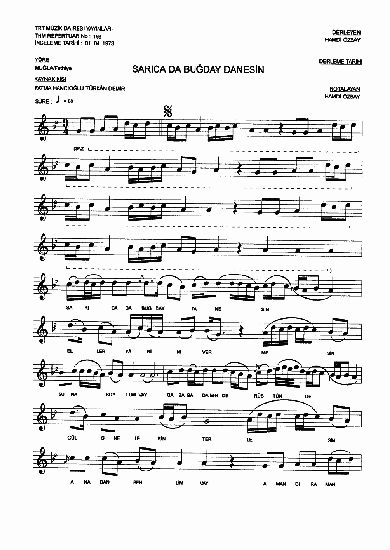 SARICA BUĞDAY DANESİN