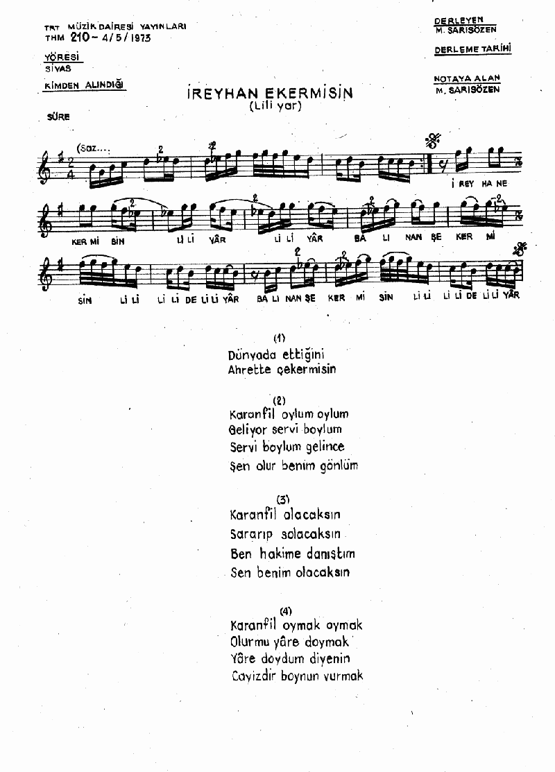 İREYHAN EKER MİSİN