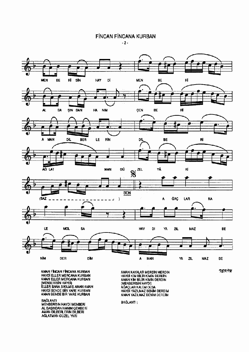 FİNCAN FİNCANA KURBAN