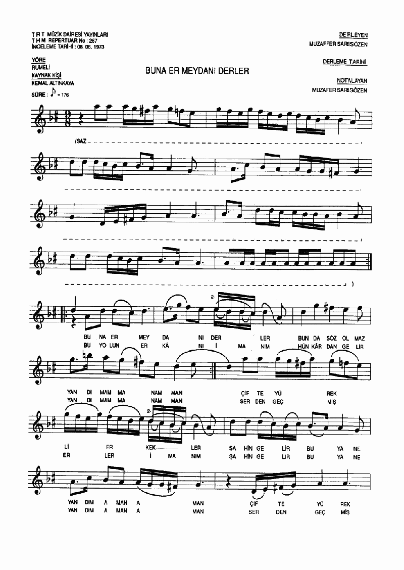 BUNA ER MEYDANI DERLER