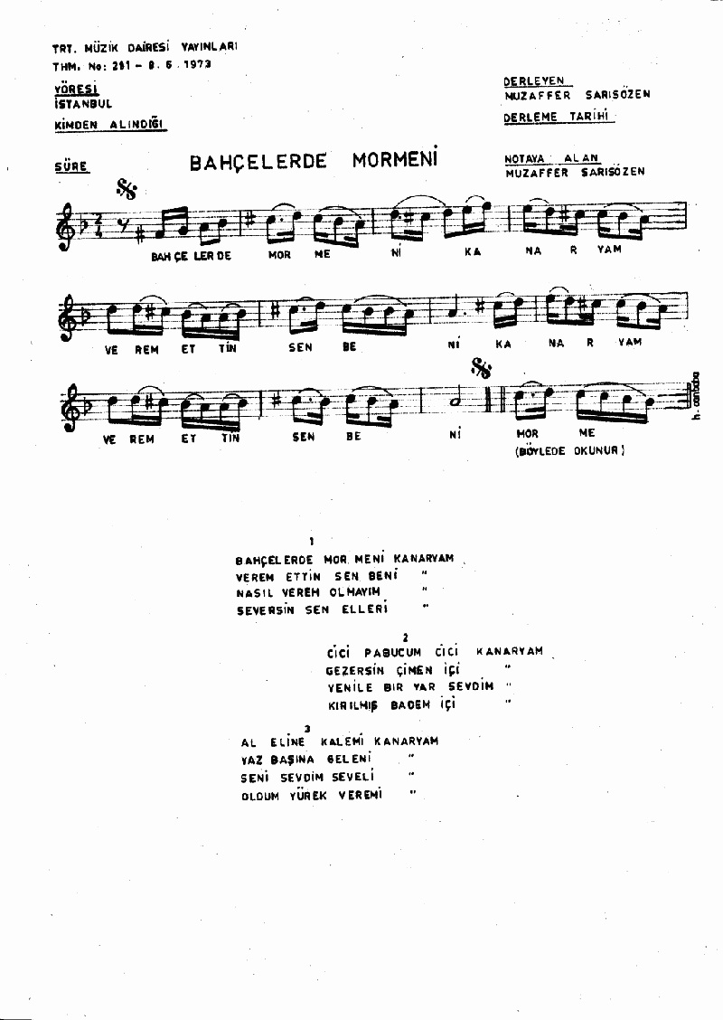 BAHÇELERDE MOR MENİ