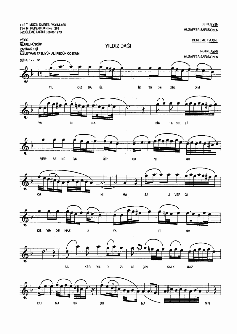 YILDIZ DAĞI İŞTE DE GELDİM YANINA