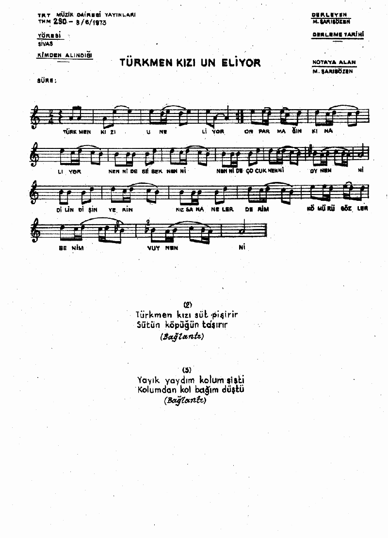 TÜRKMEN KIZI UN ELİYOR