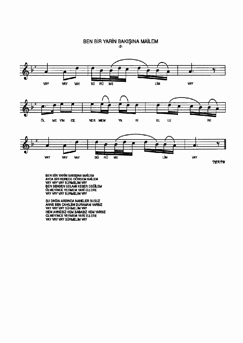 BEN BİR YARİN BAKIŞINA MAİLEM
