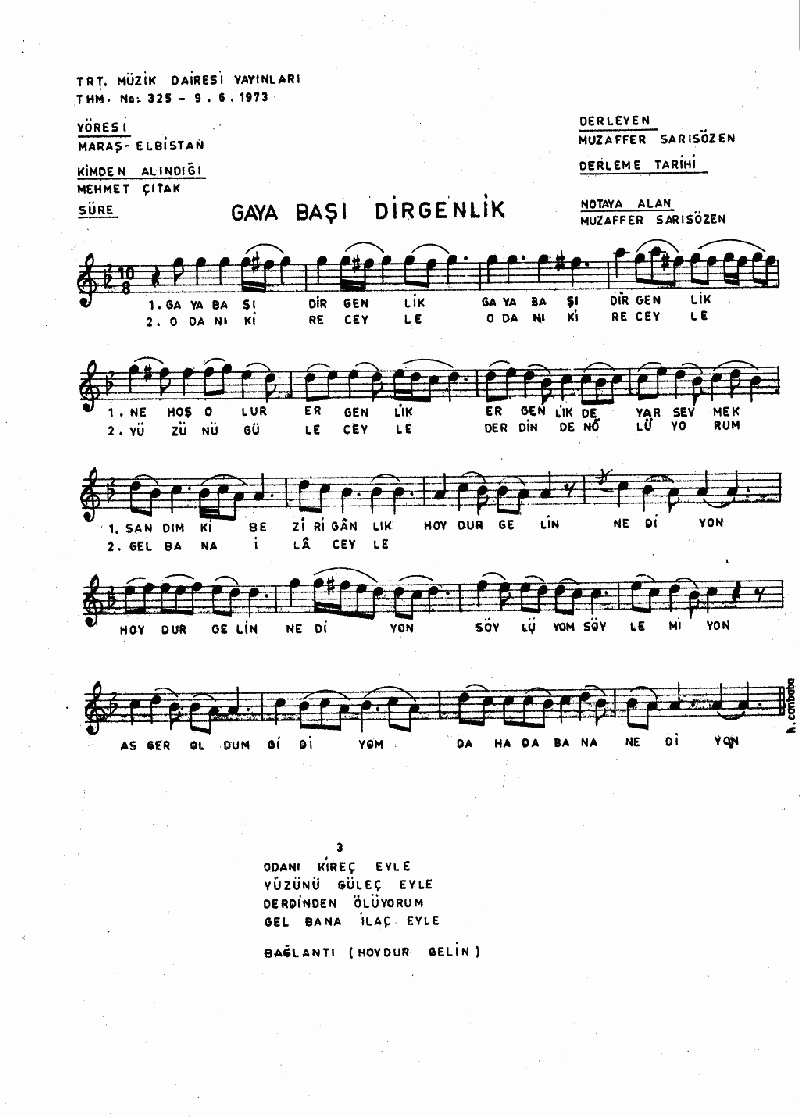 GAYABAŞI DİRGENLİK