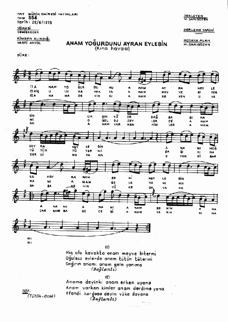 ANAM YOĞURDUNU AYRAN EYLESİN