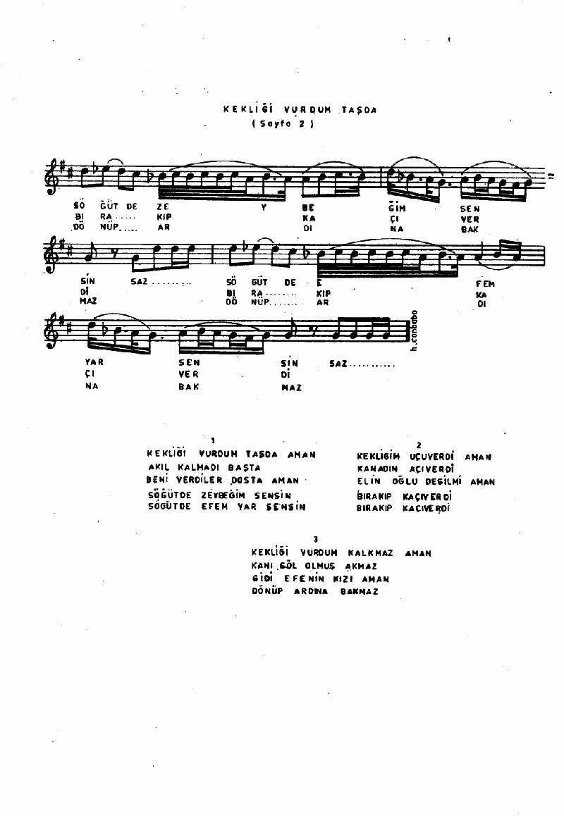 KEKLİĞİ VURDUM DAŞDA