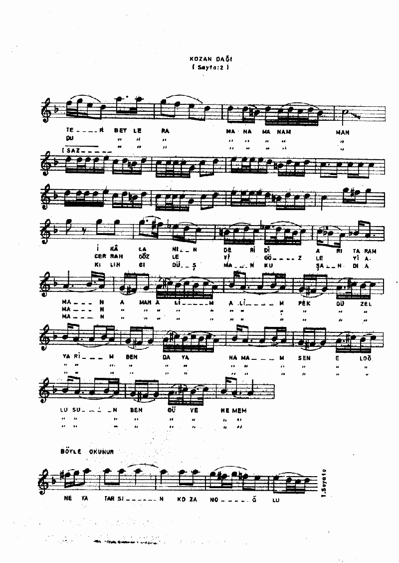 KOZAN DAĞI ÇATAL MATAL