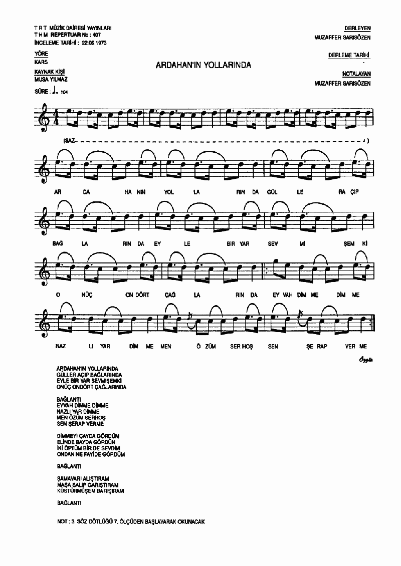 ARDAHAN’IN YOLLARINDA