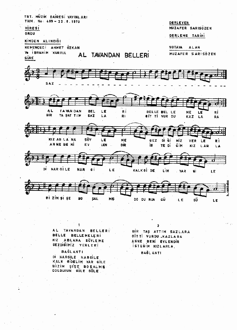 AL TAVANDAN BELLERİ - VII