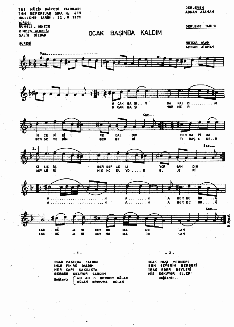 OCAK BAŞINDA KALDIM