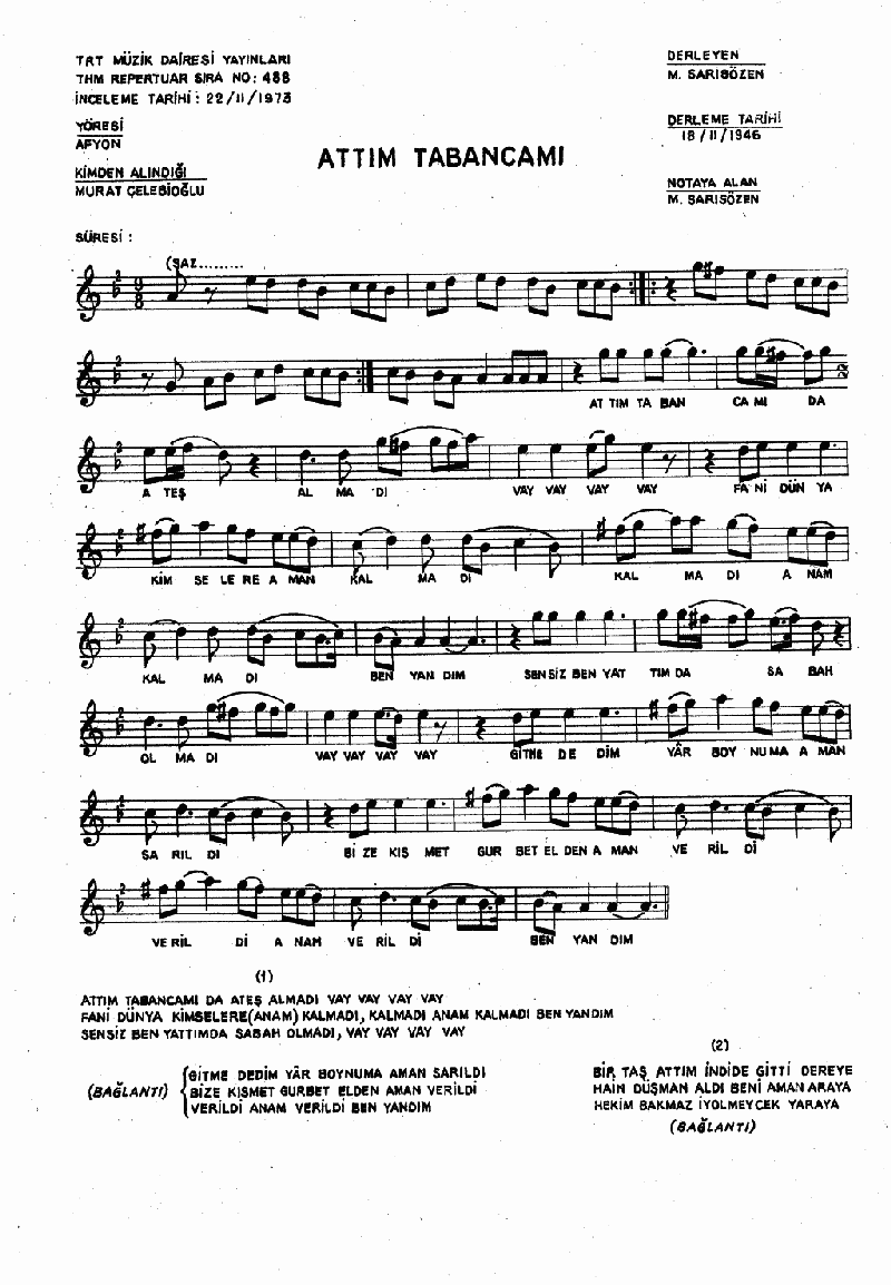 ATTIM TABANCAMI ATEŞ ALMADI