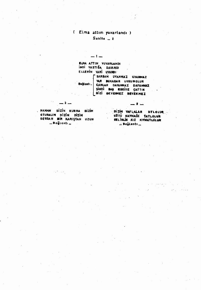 ELMA ATTIM YUVARLANDI - III