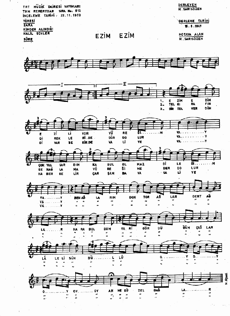 EZİM EZİM EZİLİYOR YÜREĞİM