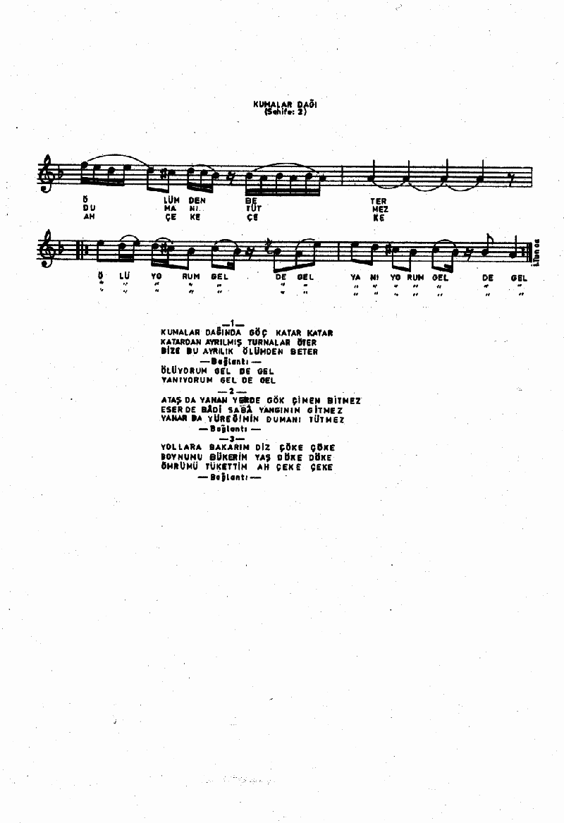 KUMALAR DAĞINDA GÖÇ KATAR KATAR