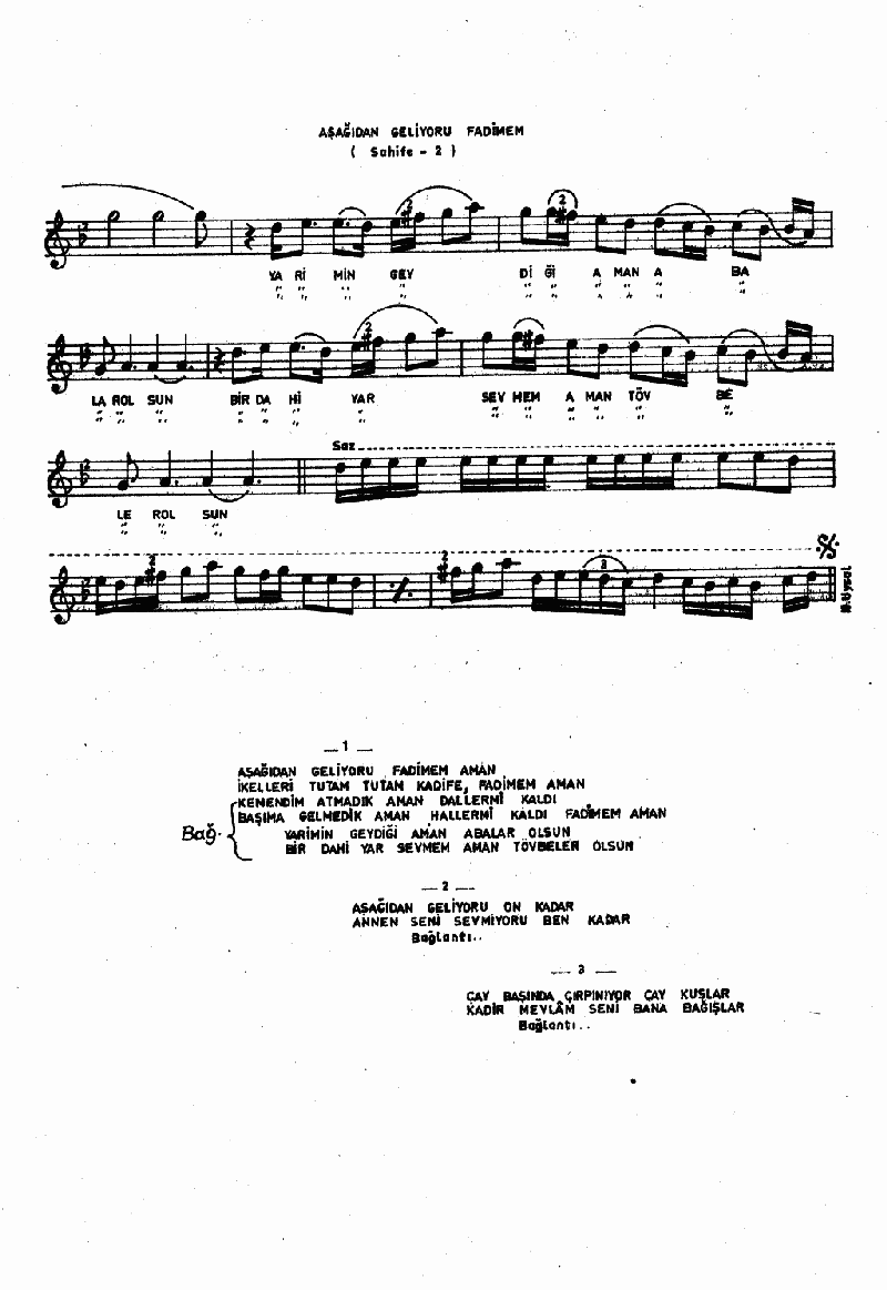 AŞAĞIDAN GELİYOR FADİMEM
