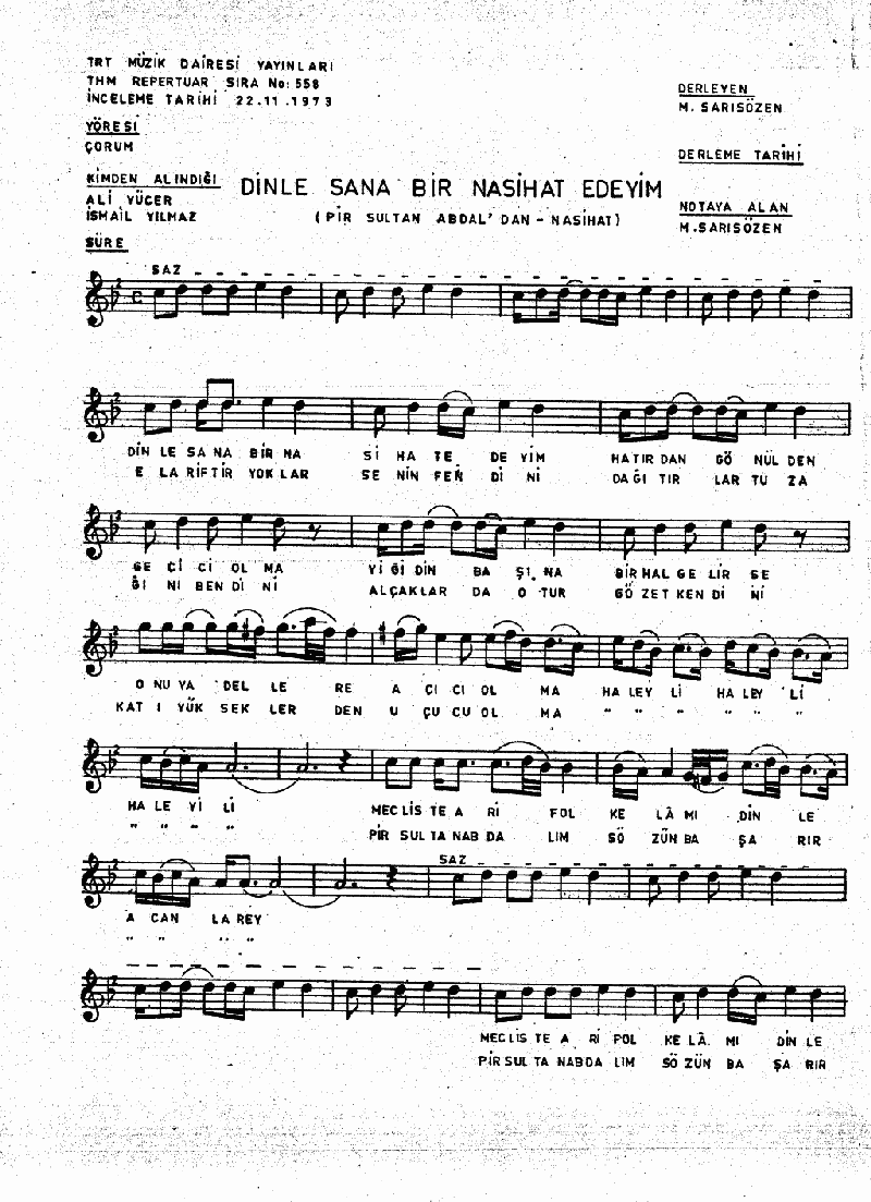 DİNLE SANA BİR NASİHAT EDEYİM