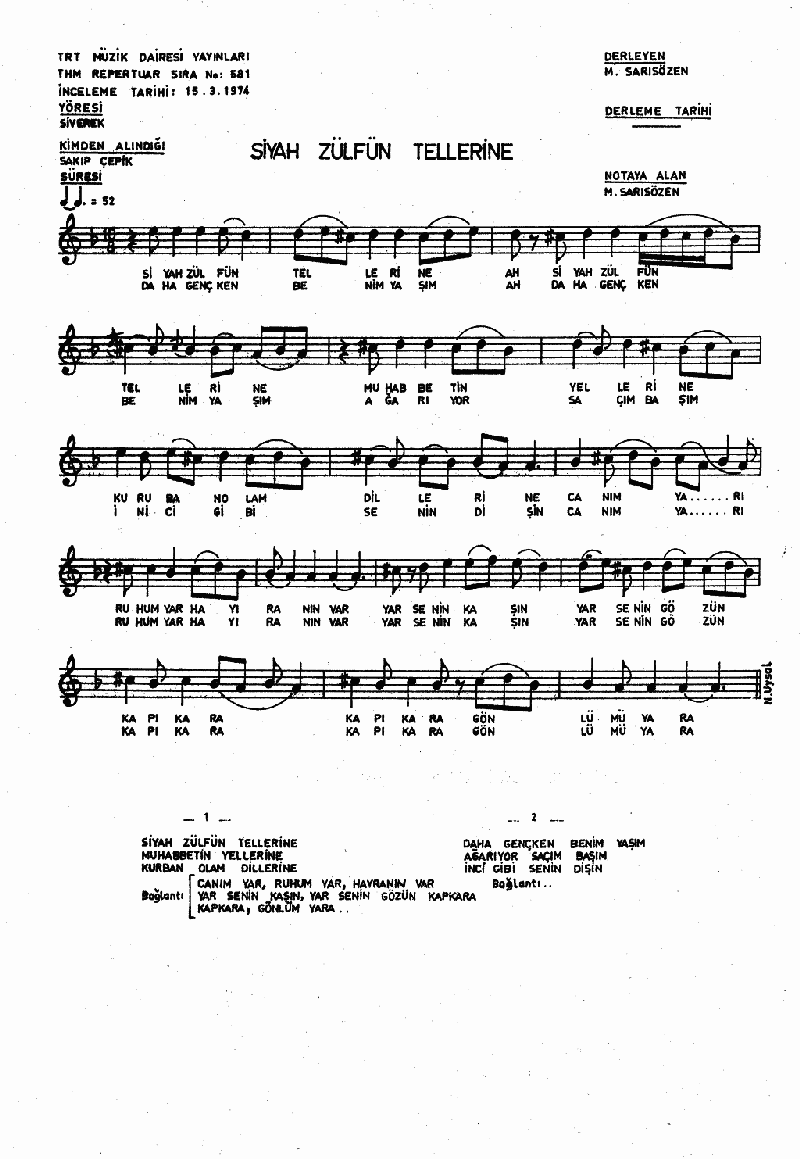 SİYAH ZÜLFÜN TELLERİNE