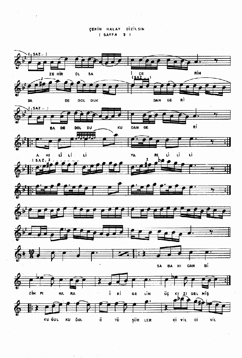 ÇEKİN HALAY DİZİLSİN