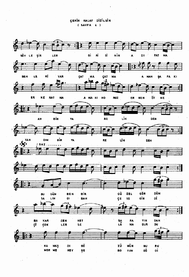 ÇEKİN HALAY DİZİLSİN