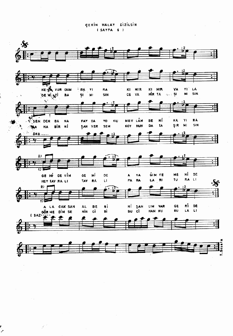 ÇEKİN HALAY DİZİLSİN