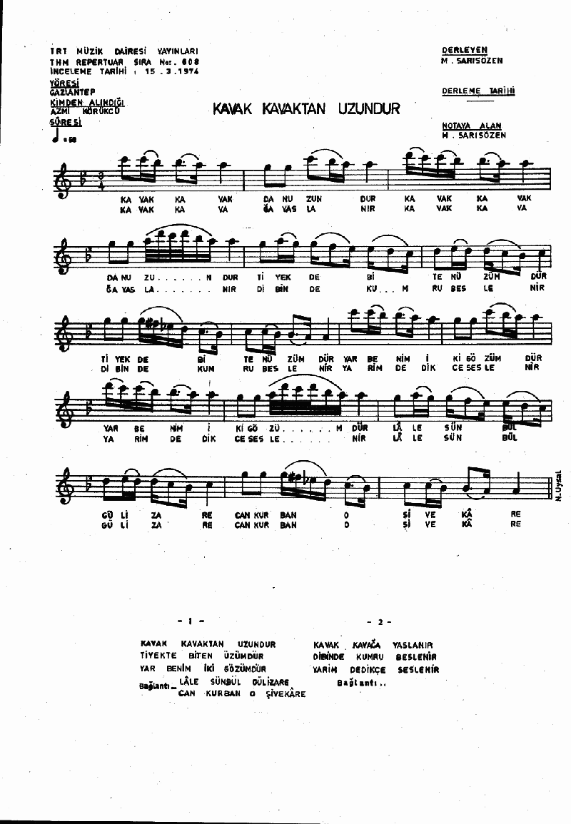 KAVAK KAVAKTAN UZUNDUR