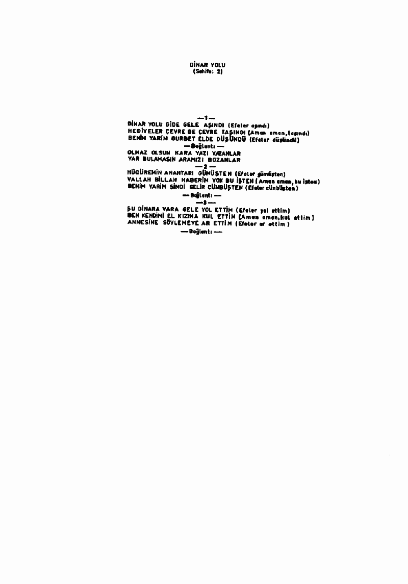 DİNAR YOLU GİDE GELE AŞINDI