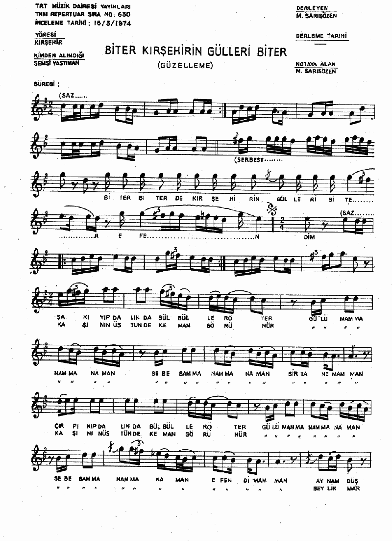 BİTER BİTER DE KIRŞEHİR'İN GÜLLERİ BİTER