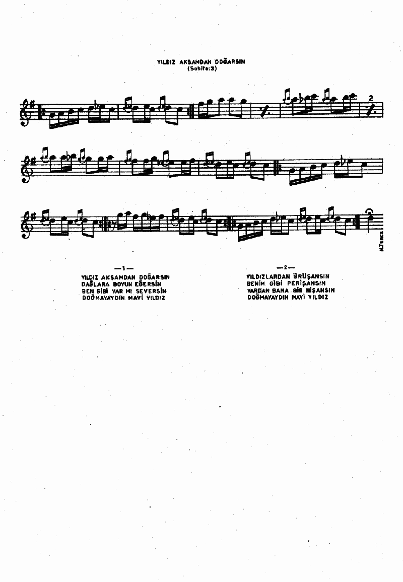 YILDIZ AKŞAMDAN DOĞARSIN