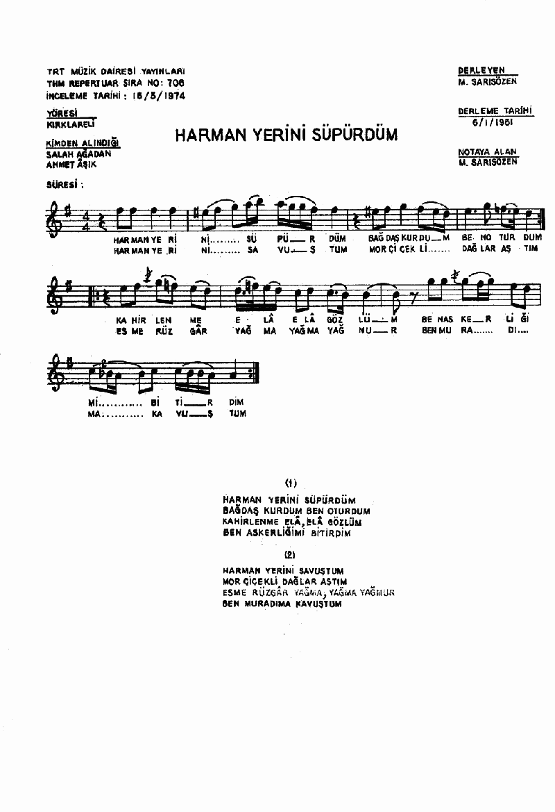 HARMAN YERİNİ SÜPÜRDÜM
