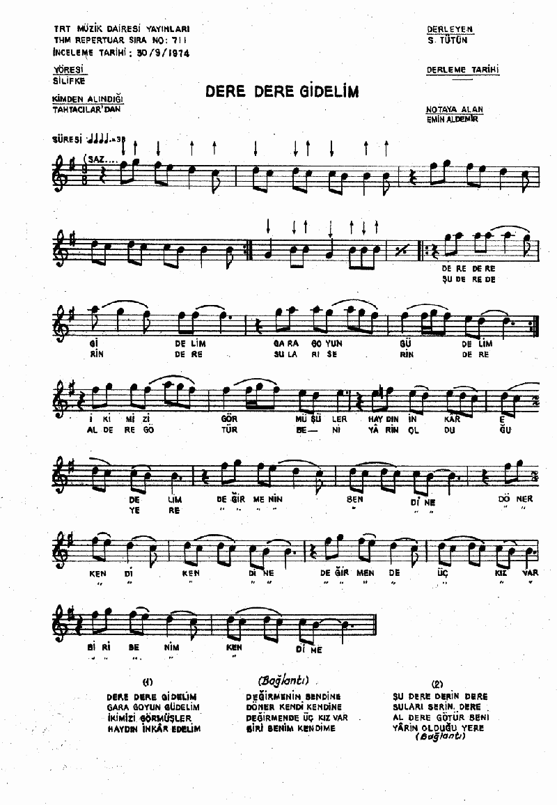 DERE DERE GiDELiM