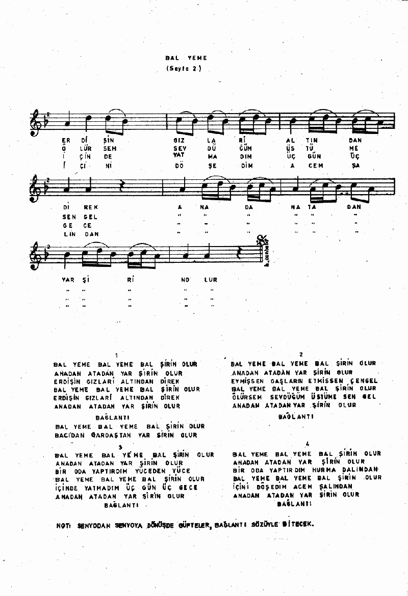 BAL YEME  BAL YEME BAL ŞİRİN OLUR