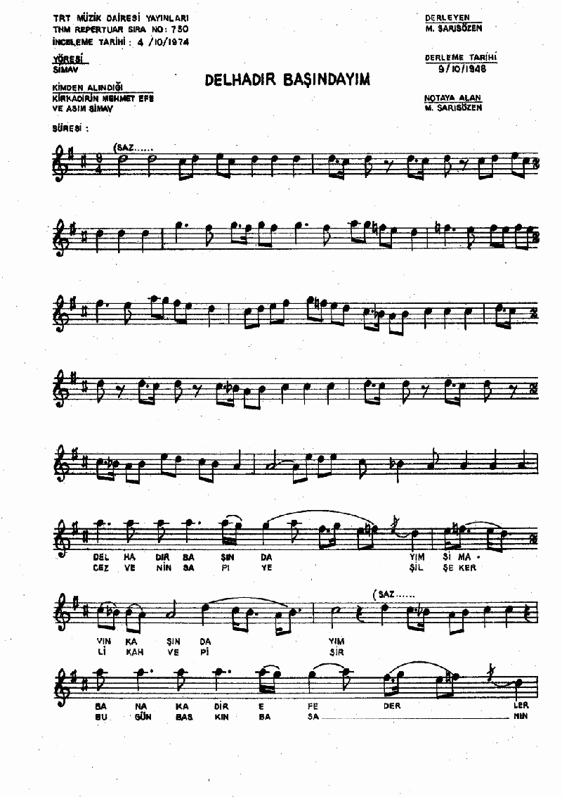 DELHADIR BAŞINDAYIM
