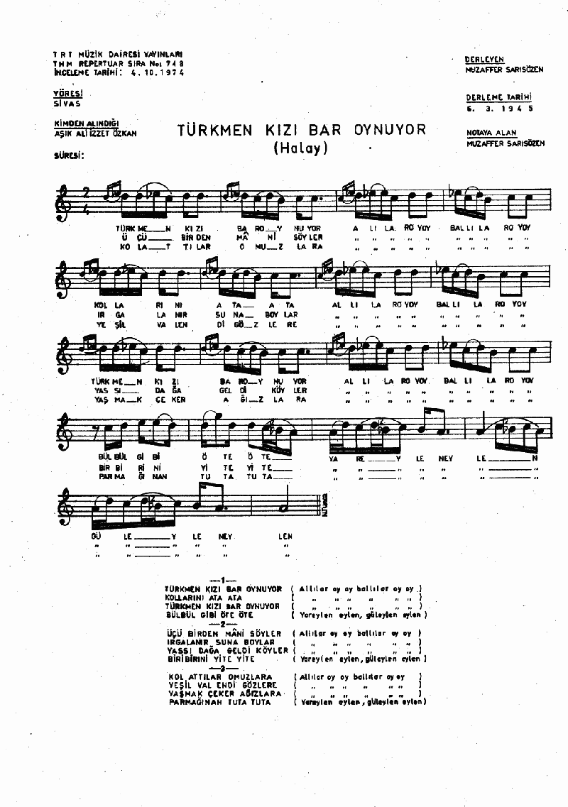 TÜRKMEN KIZI BAR OYNUYOR