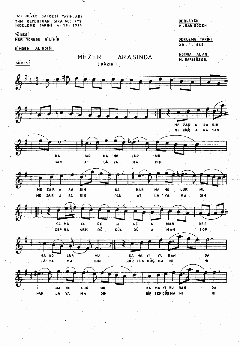 MEZAR ARASINDA HARMAN OLUR MU