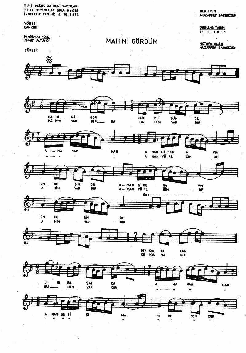 MAHİMİ GÖRDÜM DÜŞÜMDE