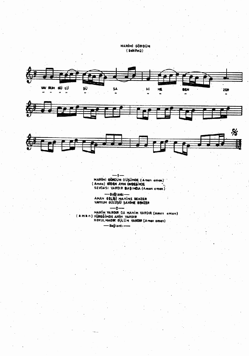 MAHİMİ GÖRDÜM DÜŞÜMDE